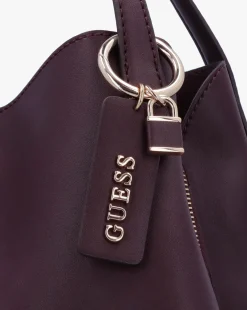 Guess Sora Girlfriend Burgundy Carryall Shoulder Bag