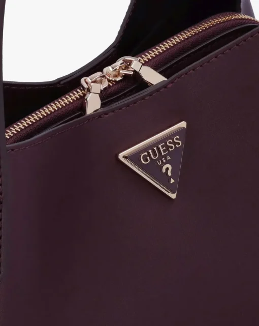 Guess Sora Girlfriend Burgundy Carryall Shoulder Bag