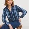Herringbone Collar Detail Blouse
