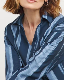 Herringbone Collar Detail Blouse