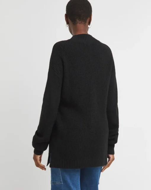High Neck Ribbed Tunic