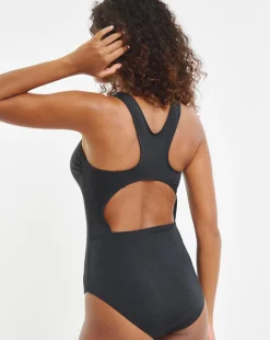 High Neck Swimsuit Black