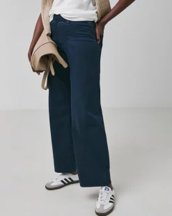 Indigo Stretch Wide Leg Jegging