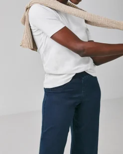 Indigo Stretch Wide Leg Jegging