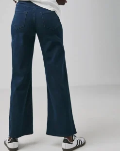 Indigo Stretch Wide Leg Jegging