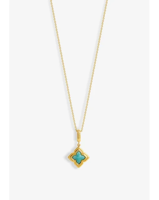 Inicio Aqua Clover Pendant - Gift Pouch