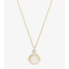Inicio Gold Plated Evil Eye And Mother Of Pearl Spinning Pendant - Gift Pouch