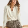 Ivory button Through Cardigan