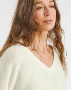 Ivory V Neck Tunic
