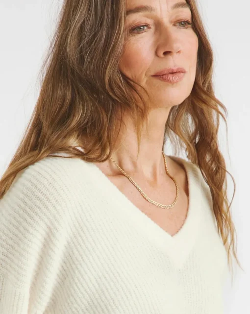Ivory V Neck Tunic