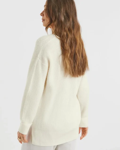 Ivory V Neck Tunic