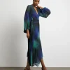 Joanna Hope Asymmetric Pleated Dress