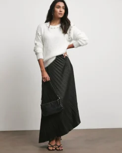 Joanna Hope Asymmetrical Pleated Skirt