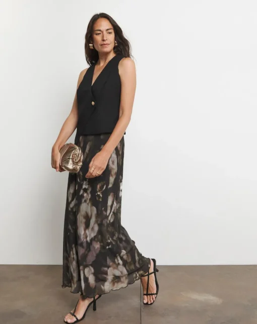 Joanna Hope Asymmetrical Waistcoat With Gold Detail