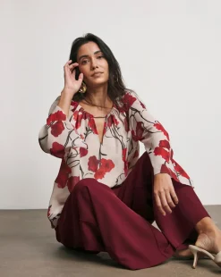Joanna Hope Blouse With Neck Detail