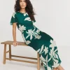 Joanna Hope Blouson Split Sleeve Dress