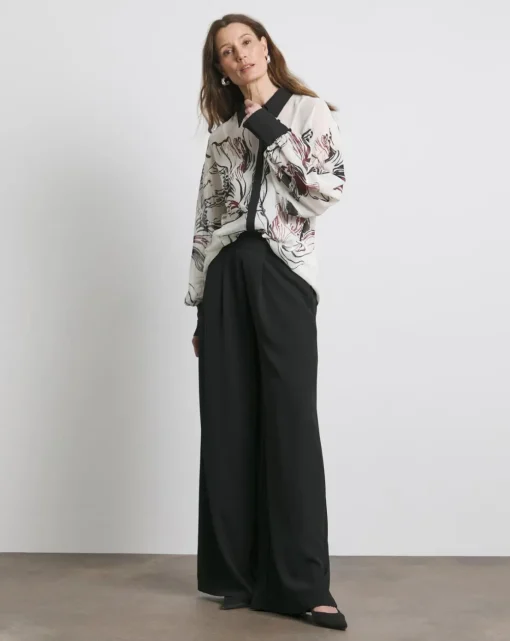 Joanna Hope Border Print Shirt