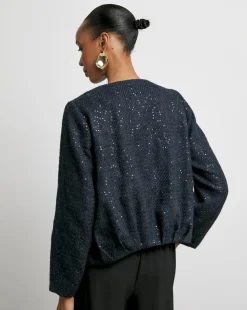 Joanna Hope Boucle Bomber Jacket
