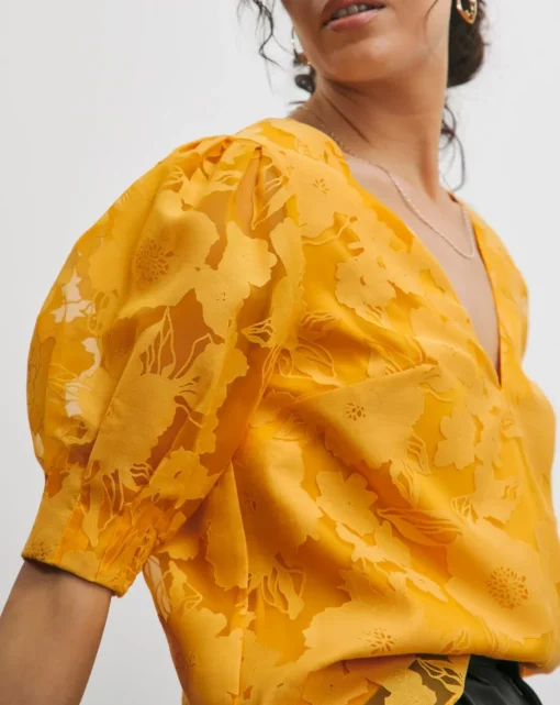 Joanna Hope Burnout Blouse