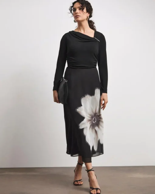 Joanna Hope Chiffon Slip Skirt