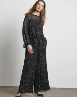 Joanna Hope Crinkle Wide Leg Trousers
