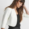Joanna Hope Ivory Cropped Jacket