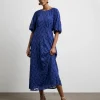 Joanna Hope Lace Dress With Puff Sleeves