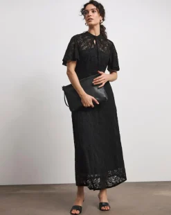 Joanna Hope Lace Midi Dress