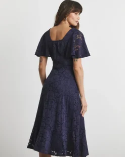 Joanna Hope Lace Midi Dress