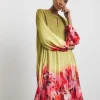 Joanna Hope Ombre Pleated Shift Dress