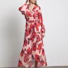 Joanna Hope Pleated Wrap Dress