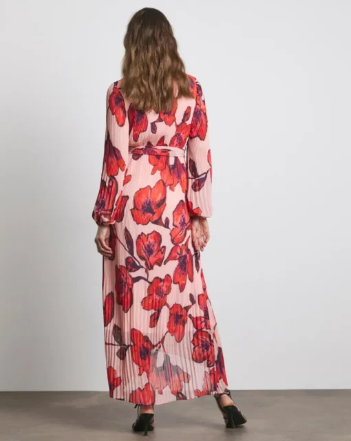 Joanna Hope Pleated Wrap Dress