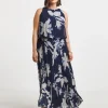 Joanna Hope Printed Pleated Dress