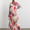 Joanna Hope Printed Pleated Maxi Dress