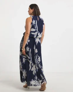 Joanna Hope Printed Pleated Dress