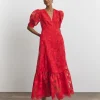 Joanna Hope Sheer Floral Dress