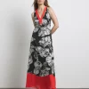 Joanna Hope Sleeveless Border Print Dresses