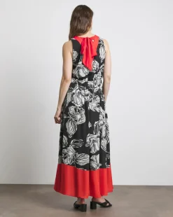 Joanna Hope Sleeveless Border Print Dresses
