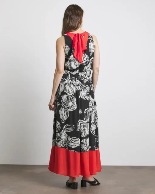 Joanna Hope Sleeveless Border Print Dresses