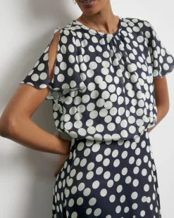 Joanna Hope Split Sleeve Maxi Dress