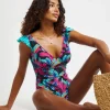 Joe Browns Floral Print Non Wired Swimsuit