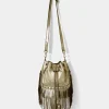 Joe Browns Gold Rush Metallic Suede Bag
