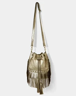 Joe Browns Gold Rush Metallic Suede Bag