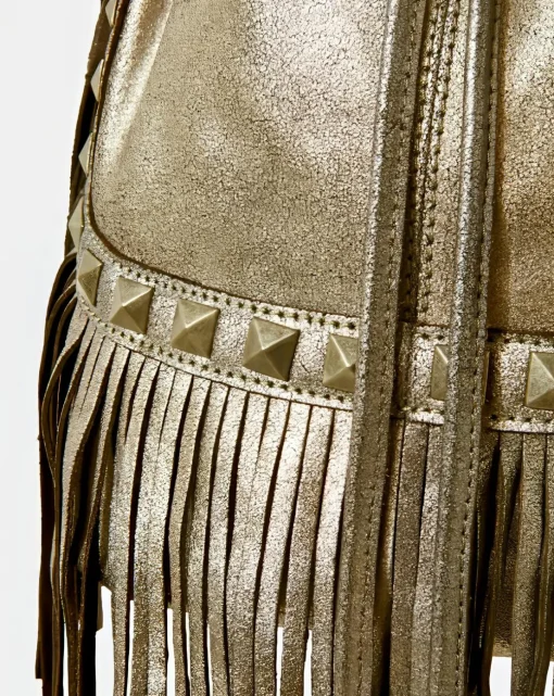 Joe Browns Gold Rush Metallic Suede Bag