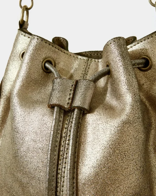 Joe Browns Gold Rush Metallic Suede Bag
