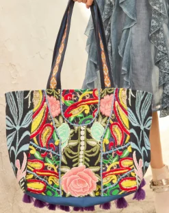 Joe Browns Ibiza Town Patchwork Tote Bag