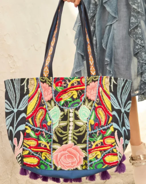 Joe Browns Ibiza Town Patchwork Tote Bag