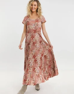Joe Browns Tabitha Crinkle Cotton Maxi Dress