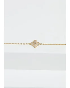 Jon Richard Gold Plated Clover Bracelet