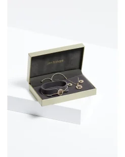 Jon Richard Gold Plated Crystal Tree Of Life Trio Set - Gift Boxed